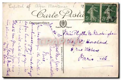 Nice — A Promenade dos Estados Unidos — LL. — N°77 — Verso