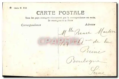 Marzenia o miłości — Stebbing Paris — seria N° 910 — Rewers