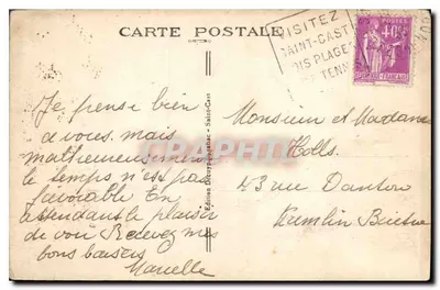 Saint-Cast (C.-du-N.) — A Ponta da Guarda — Edição Décurpynac — Verso