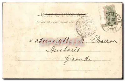 Compiègne — Widok Loary (w górach) — Wydawca Plancard, nr 10 — Rewers