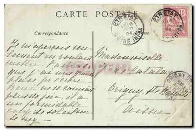 ÉTRETAT — A Porta e a Agulha de Avail — Coleções ND. Phot. — Verso