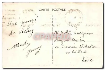 Vichy — Place de la République — G. D'O. n°105 — Verso