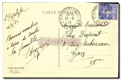 Les tunnels de la route de la Chaux-de-Fonds — Biaufond — Braun & Cie, Imp.-Edit. Dornach — Verso