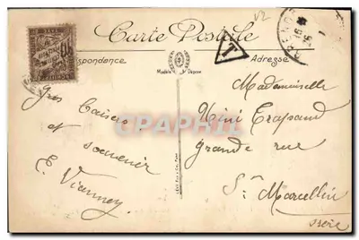 Grenoble — La Plaza Victor-Hugo, La Estatua de Berlioz y los Fuertes — LL. Selecta, n°119 — Reverso