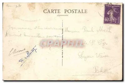 Thônes — Le Fâr i Most Moretto — wydawca A. Thônes — Rewers