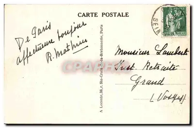 Paryż — Widok na Louvre i Carrousel — 72 — Rewers