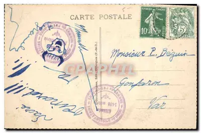 Le PUY de DOME — A Estrada do Col de Ceyssat ao Entrar na Floresta — n° 587 — Editor Goulttengues — Verso