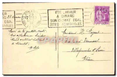 Dinard — De Côte d'Emeraude gezien vanaf de Villa Clair de Lune — Loïc — Achterkant
