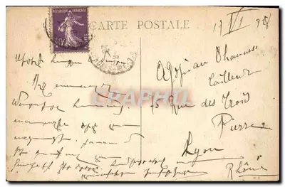 Marseille — Monument 'Aan de Zeeroepers' en de Kathedraal — Achterkant