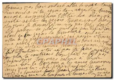 Lyon — Militärna karta pocztowa datowana 29 lipca 1916 — F.M. (Federacja Militarna) — Rewers
