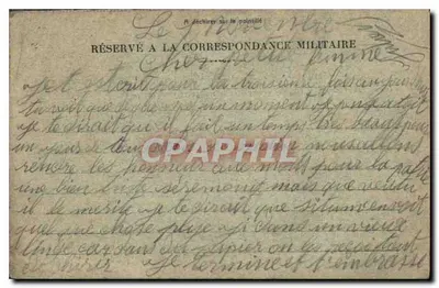 Lione — Cartolina postale militare — Franchigia militare — Verso