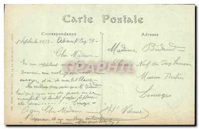 Orléans — La Statua di Giovanna d'Arco — A. Le Veel, n°154 — Verso