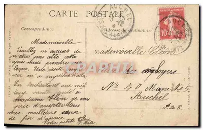 Veneza — Canal com gôndola e ponte — editor não visível — Verso