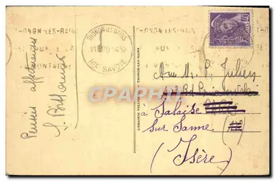 Kloster Szpitala — Thonon-les-Bains — wydawca Librairie Pellissier, nr 15 — Rewers