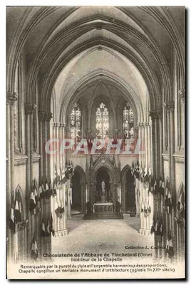 Interior da Capela da Abadia de Tinchebray (Orne) — Coleção L. Calinzi