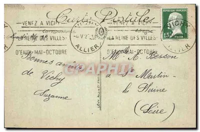 Vichy — O Casino — LL. — n° 159 — Verso