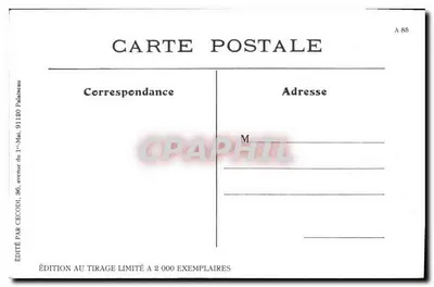 Les Champs-Élysées, Promenade des Deber — Wydawnictwo CECODI, nr A 85 — Rewers