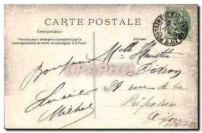 Palacio de Fontainebleau — Avenida cubierta en el Jardín Inglés — Editor ELD, n° 588 — Reverso