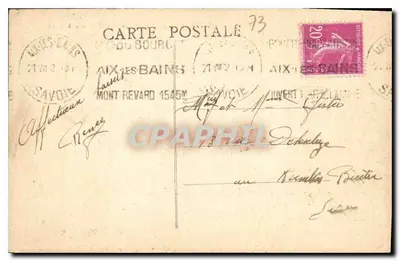 Haute-Côme e sua Abadia — A Savóia — n°624 — Fot. Combier-Nâcken — Verso