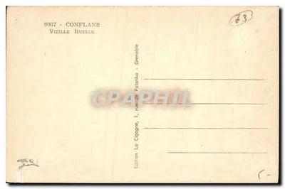 Ruelas de Conflans - Grenoble - Edição La Cigagne — Verso