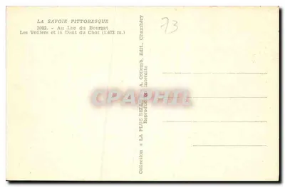 Os Velhos Navios no Lago de Bourget — A Saboia Pitoresca, n° 3082 — editor A. Collomb — Verso