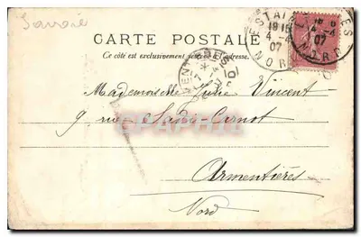 Góry Fier blisko Annecy — Widok skał i mostu — Y.P. N° 182 — Rewers
