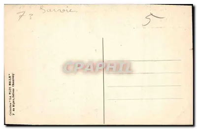 Aix-les-Bains — Abpia Hautecombe (Wieża Miodowego Wieżowca, 45 m wysokości) — P. de Mijieu, wydawca Chambéry — Rewers