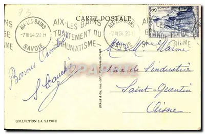 Aix-les-Bains — Wodospad Sierroz — Braun & Cie, druk. Wyd. Withouse-Domath — Rewers