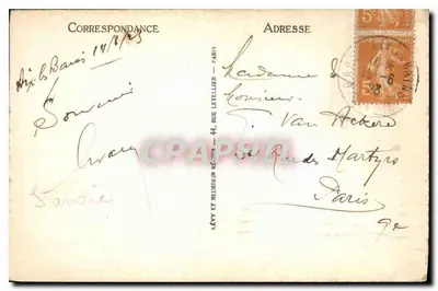 Aix-les-Bains — Ogólny widok i Jezioro Bourget — LL — Rewers