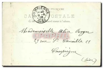Zamek w Chantilly — Ogólny widok z Zamku w Enghien — LL. — Wydawca: Léon Meaux, Chantilly — Rewers