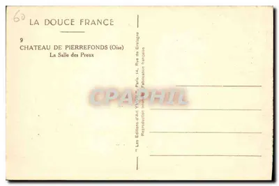 Zamek Pierrefonds (Oise) — Sala Preux — Les Éditions d'Art Yvon, Paryż — Rewers