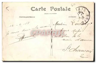 Beauvais — Ogólny widok z Parku Eaux — wydawca nieznany, nr 5 — Rewers