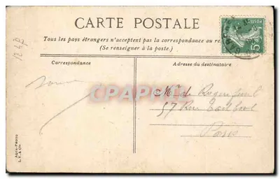 Beauvais — A Catedral, Portal Norte — L.V. & Co. n° 3556 — Verso
