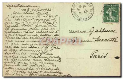Okolice VILLERS-COTTERETS — Zamek Pierrefonds — Widok z drogi do Compiègne — Wydawca: Chevaux et Voitures — Rewers