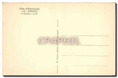 Kasteel op klif — Côte d'Émeraude — Morice — Achterkant
