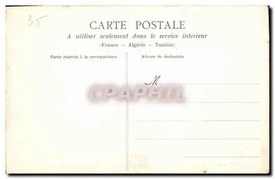 Rennes (Ille-et-Vilaine) - O Jardim das Plantas. A Avenida dos Carvalhos — Coleção A. Dechelette, Rennes — Verso