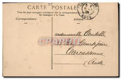 Castelo de Vitré — O Châtelet e a Torre dos Arquivos — Coleção A. Waron, Saint-Brieuc — Verso