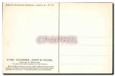 Fougères — La llegada por la carretera de Rennes — Editor Vilaine, n°6 — Reverso
