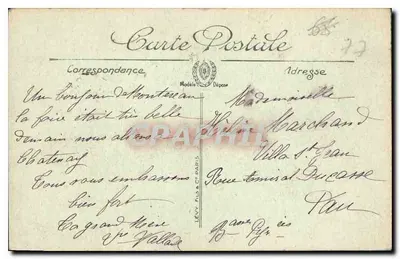Montereau — Estátua de Napoleão — LL. — Editor LL — Verso
