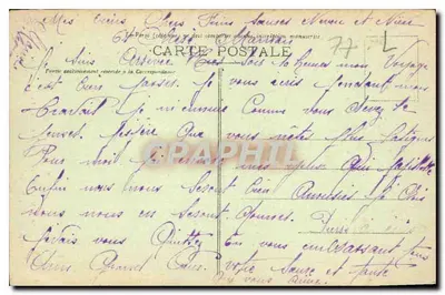 MELUN - Katedra Świętego Aspasia - Wielka Nef — wydawca Brosse, nr 76 — Rewers