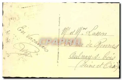 Dinard — Plaża i kasyno — wydawca C. Anselme des Arts, Strasbourg, nr 9 — Rewers
