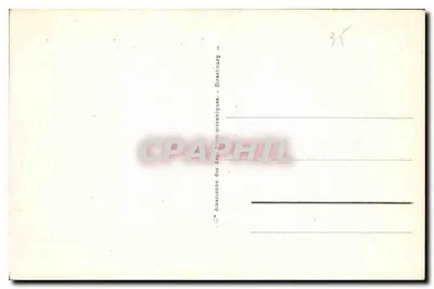 Cancale - La Houle — widok z drzewa na port — wydawca: Association des Arts Mécaniques, Brest — Rewers