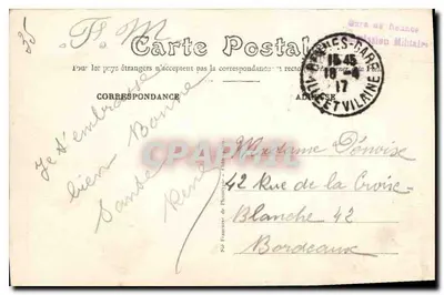 Rennes — Ansicht der Kathedrale — Verlag K. Magy-Biomannière Rennes — Rückseite