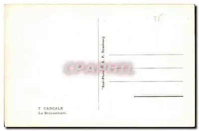 La Broussetière — Cancale — editor A. P. Strasbourg, n°7 — Verso