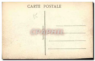 Kasteel van JOSSELIN — uitzicht op het kasteel met meerdere kegelformige torens — uitgever Laurent & Rennes, nr. 2380 — Achterkant