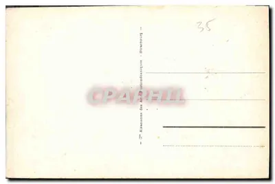 Dinard - Wyspa Malouine — wizja plaży i budynków na wzgórzu — wydawca C° A. Aucunne des Arts Botomécaniques, Strasbourg, n° 15 — Rewers