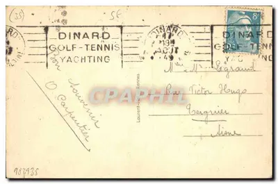 Dinard — Plaża Ecluse przy wysokiej wodzie — Rennes 226 — Rewers