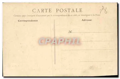 Parque de Versailles — Lago e Terrasse, lado oeste do Castelo — B. F., Paris — Verso