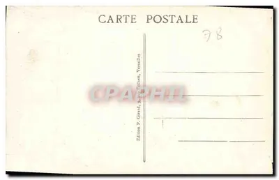 Versailles — De Galerij van Spiegels — Uitgave P. Girard, Versailles — Achterkant