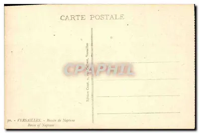 Versailles — Bassin van Neptunus — Editeurs Costé, 9, rue Colbert, Versailles — Achterkant